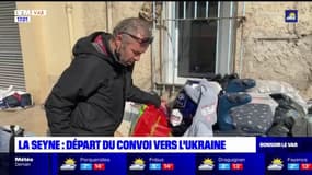 La-Seyne-sur-Mer: départ d'un convoi vers l'Ukraine