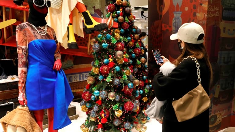 Une vitrine de Noël.