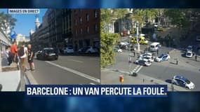 Un van percute la foule à Barcelone: la police parle d'attaque terroriste