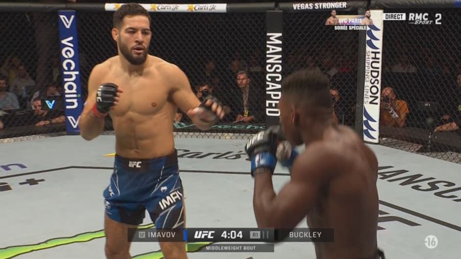 Nassourdine Imavov lors de l'UFC Paris le 3 septembre 2022