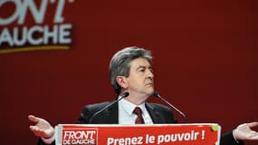 Jean-Luc Mélenchon durant la campagne présidentielle de 2012