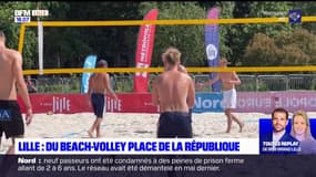 Lille: du beach-volley sur la place de la République