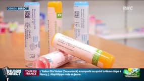 Des boîtes de médicaments homéopathiques