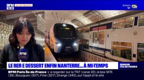 Le RER E dessert Nanterre, une ouverte partielle pour le moment