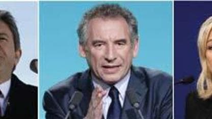 À quatre jours du premier tour de l'élection présidentielle, le centriste François Bayrou (12%) se repositionne comme un potentiel "troisième homme" du scrutin face à Marine Le Pen et Jean-Luc Mélenchon, d'après un sondage BVA pour Orange, la Presse régio