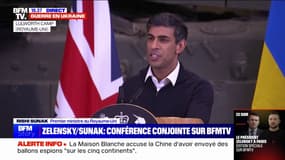 Rishi Sunak: "Nous devons soutenir l'Ukraine à long terme"