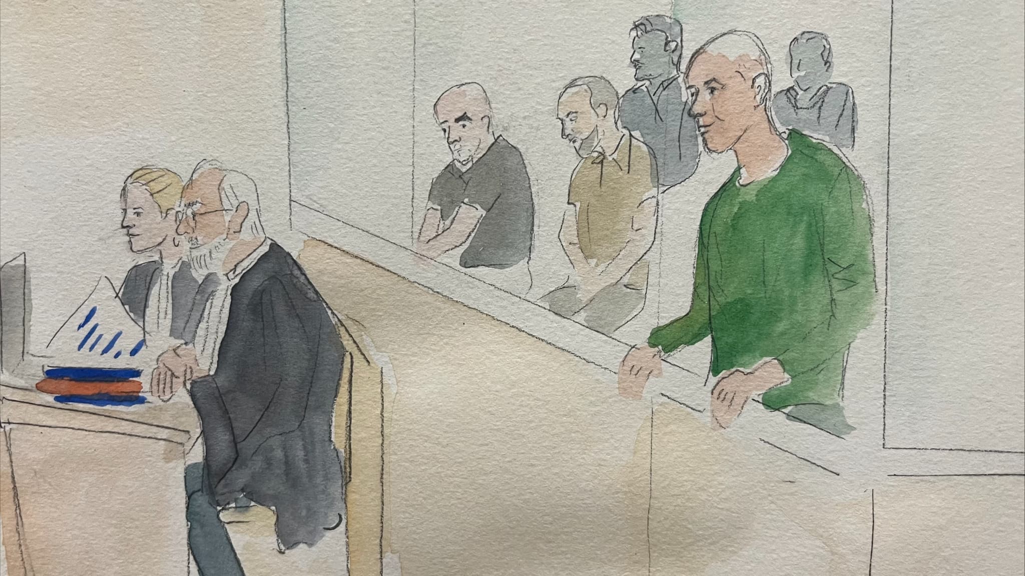 Procès de Redoine Faïd (dessin d'illustration)