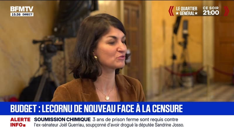 Motions de censure: Aurélie Trouvé, députée LFI, "appelle à la responsabilité de tout député qui se dit de gauche"