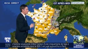 Une perturbation pluvieuse traverse la France ce samedi, mais les températures restent douces