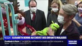 Élisabeth Borne au chevet des enfants malades dans un hôpital du Val-de-Marne