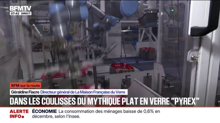 BFM SUR LA ROUTE - Dans les coulisses de la fabrication des plats en verre "Pyrex"