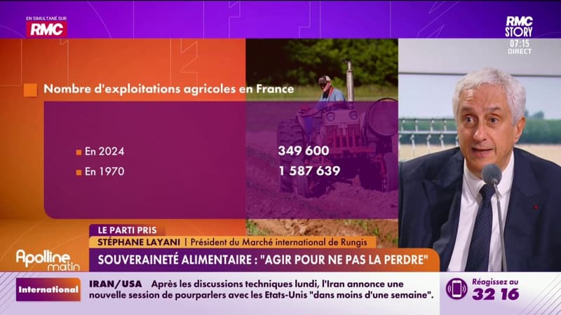 Souveraineté alimentaire : "On s'est auto-bridé"