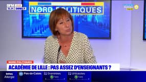 "On n'a pas de pénurie de personnel dans les écoles", assure la rectrice de l'Académie de Lille Valérie Cabuil