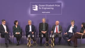 Yann LeCun, Fei-Fei Li, Jensen Huang, Geoffrey Hinton, Bill Dally et Yoshua Bengio.