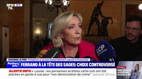 Richard Ferrand pour succéder à Laurent Fabius: "Le Conseil constitutionnel n'est pas une maison de retraite de la vie politique", déclare Marine Le Pen