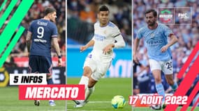 Casemiro, Silva, Icardi… Les 5 infos mercato du 17 août 2022 (à la mi-journée)