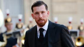 Pierre-Emile Hojbjerg à l'Elysée, le 31 mars 2025