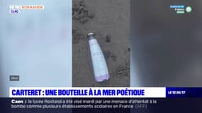 Barneville-Carteret: une bouteille à la mer retrouvée sur la plage