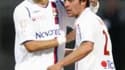 Benzema félicite Anthony Mounier auteur d'une passe décisive et d'un grand match samedi contre Nancy.