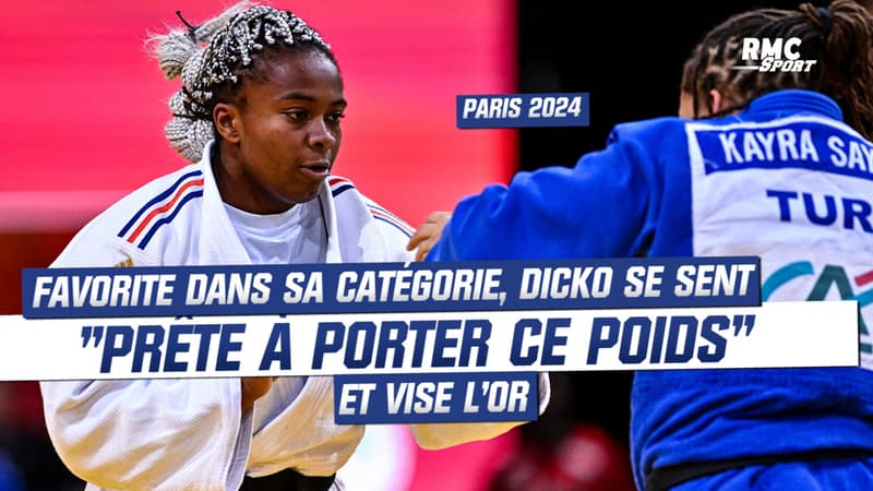 Paris 2024 / Judo : favorite dans sa catégorie, Dicko se sent prête à porter ce poids et vise l'or