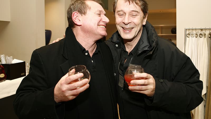 Patrick Grandperret (à droite) avec Philippe Lioret en 2007 à New York.