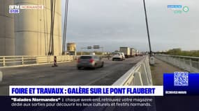 Rouen: circulation difficile sur le pont Flaubert