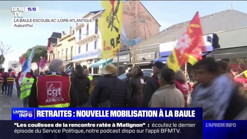 Une manifestation contre la réforme des retraites... à La Baule !