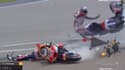 Le crash de Johann Zarco et Marc Marquez aux essais libres 2 du GP d'Allemagne le 16 juin 2023
