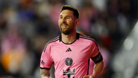 Lionel Messi lors du match Inter Miami-Real Salt Lake (2-0, MLS), le 21 février 2024