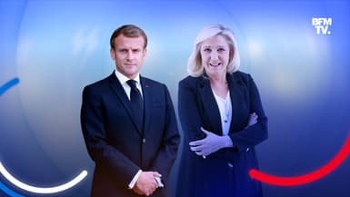Emmanuel Macron et Marine Le Pen.