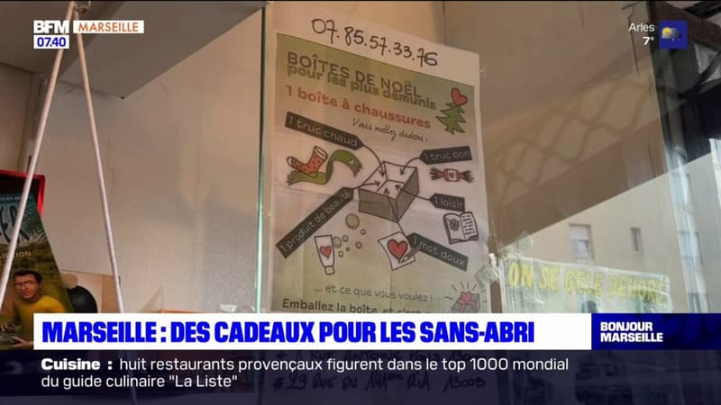 Marseille: des cadeaux pour les plus démunis