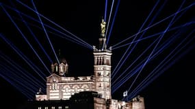 Spectacle son et lumière pour le retour de la Bonne-Mère à Marseille, le 7 décembre 2025