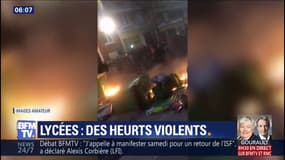 La colère gagne les lycées: des heurts violents