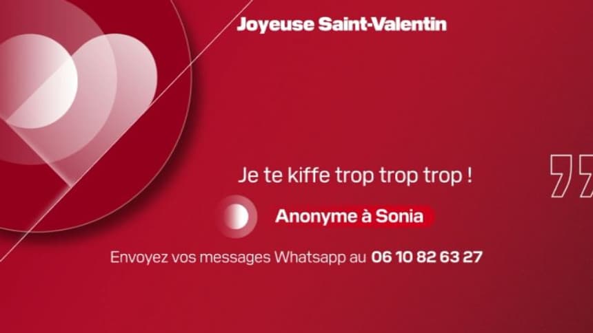 Message de Saint-Valentin, BFM Normandie