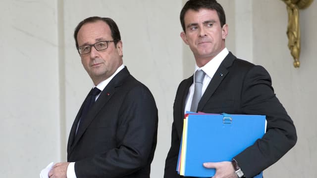 François Hollande et Manuel Valls, le 22 décembre, à l'Elysée.