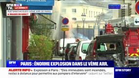 Paris: une très forte explosion et des immeubles incendiés dans le Vème arrondissement
