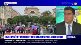 Éric Pauget "soutient le préfet" à propos de l'interdiction de la manifestation pro-Palestine