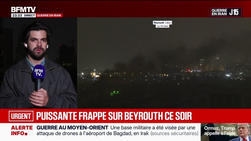 De puissantes frappes ont été entendues à Beyrouth au Liban ce samedi soir