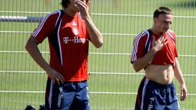 Daniel Van Buyten et Franck Ribéry