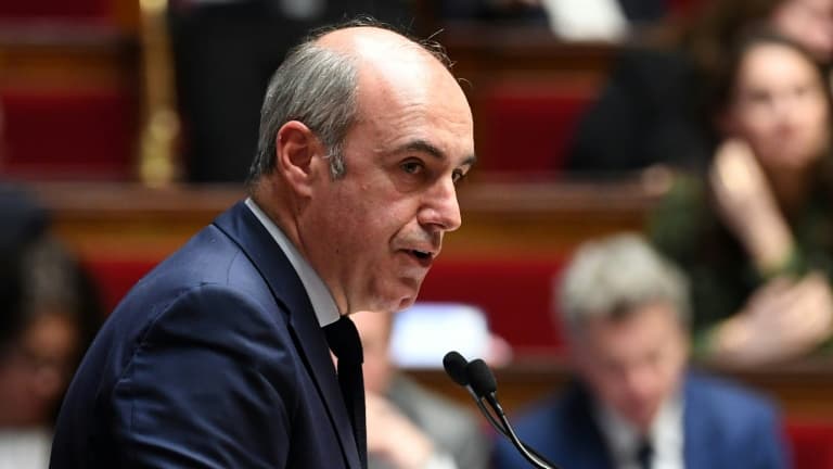 Le chef de file des députés LR, Olivier Marleix, à l'Assemblée nationale à Paris le 20 mars 2023