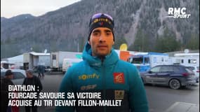Biathlon : Fourcade savoure sa victoire acquise au tir devant Fillon-Maillet