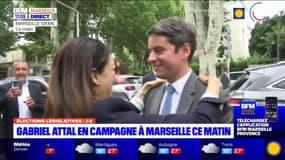 Législatives: Gabriel Attal en campagne à Marseille aux côtés de Sabrina Agresti-Roubache