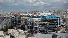 Le centre Pompidou, vu depuis la tour Saint-Jacques, le 26 avril 2019.