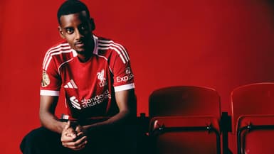 Alexnder Isak avec le maillot de Liverpool, le 1er septembre 2025.