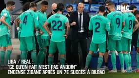 Real: "Ce qu'on fait n'est pas anodin" encense Zidane après un 7e succès à Bilbao