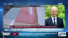 Jean-Michel Blanquer sur RMC: "Il y a un petit risque que certains candidats n'obtiennent pas leurs résultats du bac vendredi"