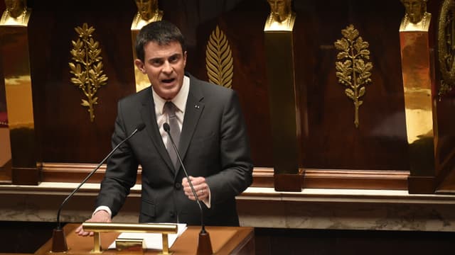 Manuel Valls à l'Assemblée nationale.