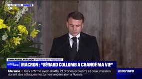 "Vous avez cher Gérard, changé ma vie": Emmanuel Macron rend hommage à Gérard Collomb 