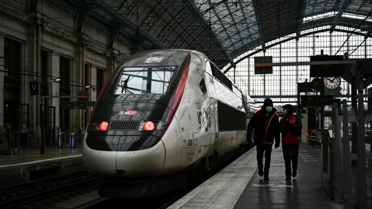 Un TGV dans la gare de Bordeaux, le 25 novembre 2021