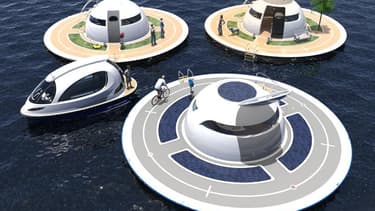 Jet Capsule a inventé la soucoupe flottante.